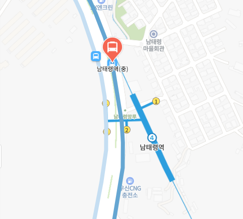 남태령역에서 인천공항 공항버스(8842번) 타는 곳