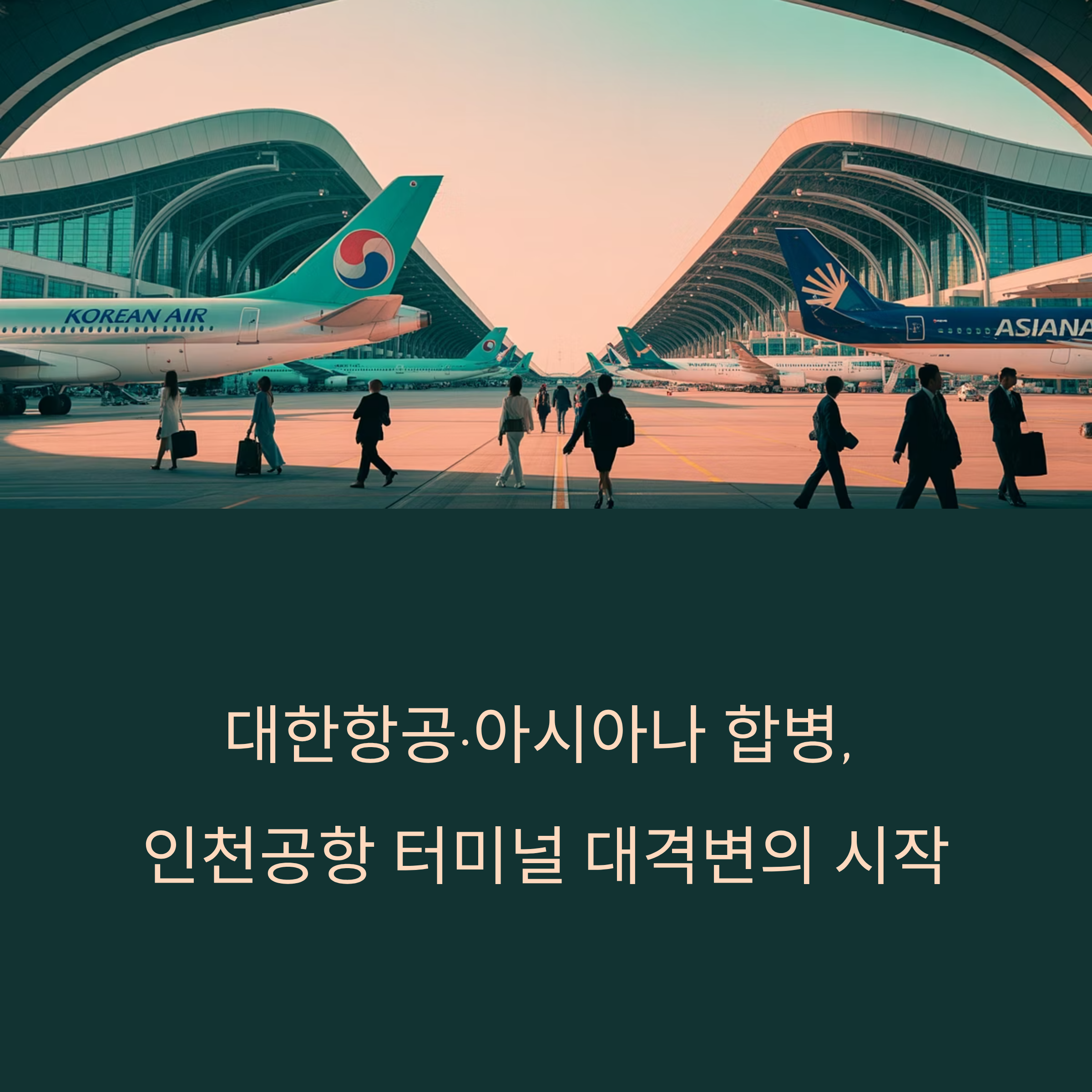 대한항공·아시아나 합병, 인천공항 터미널 대격변의 시작