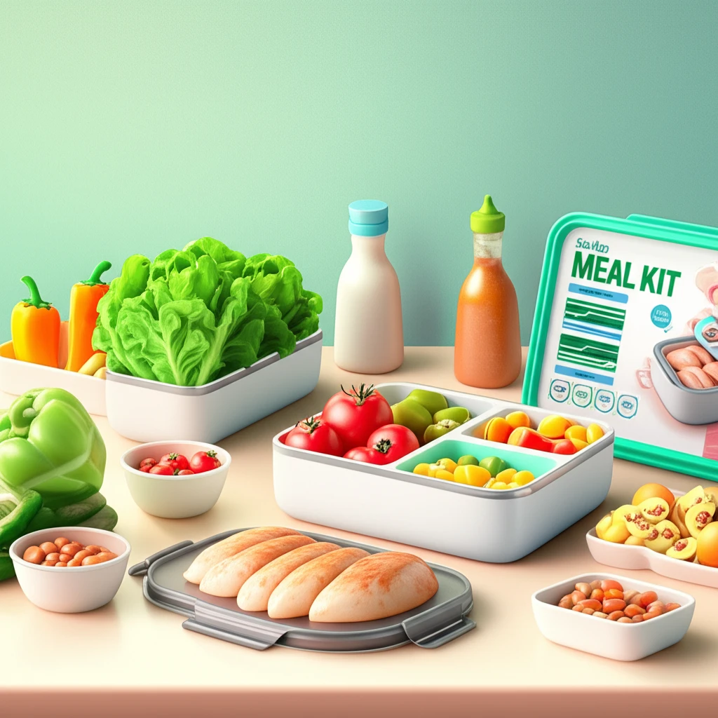 건강한 직장인 점심 식단을 위한 다이..