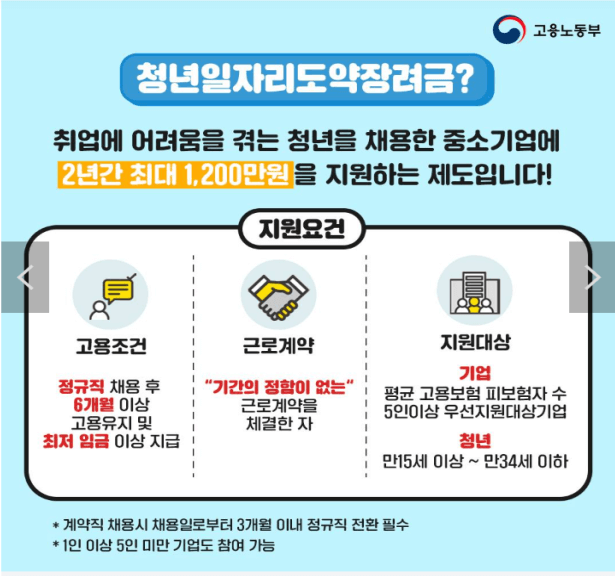 청년일자리도약 장려금
