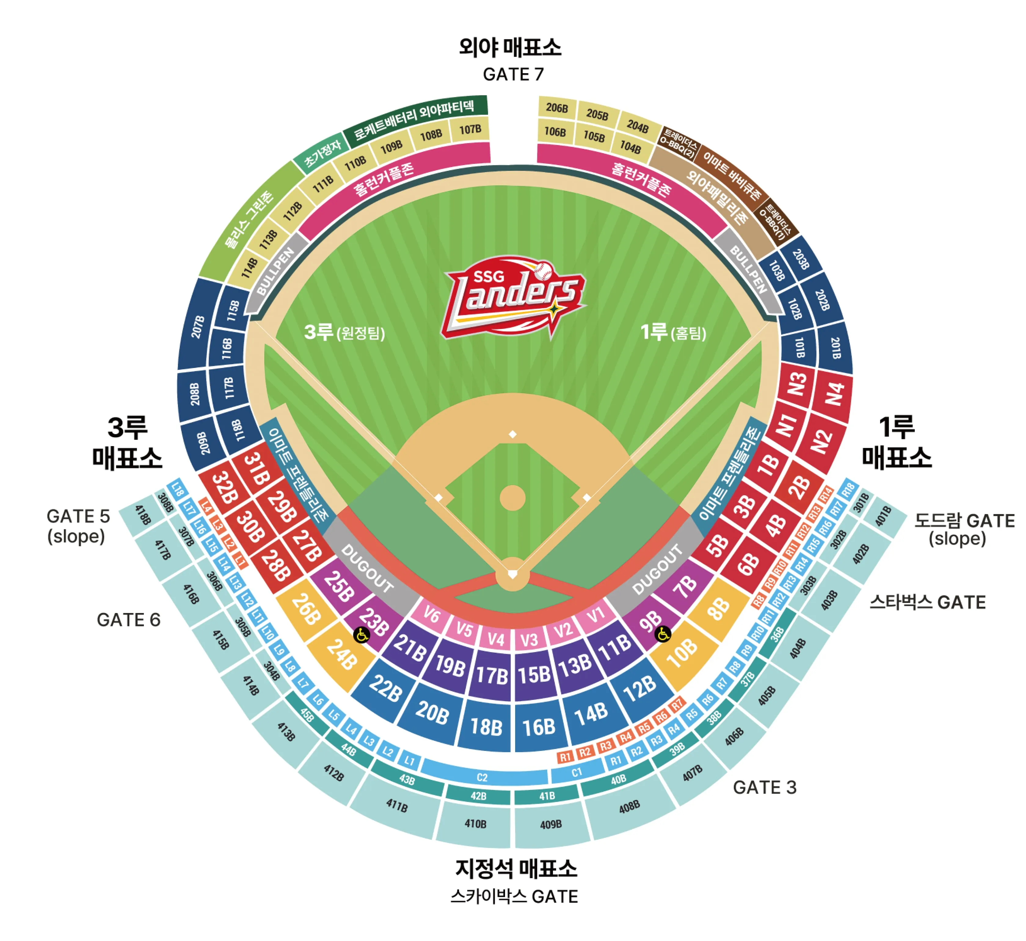 KBO 프로야구 예매 좌석표 시야 좋은 자리 노약자석 추천 팁_1