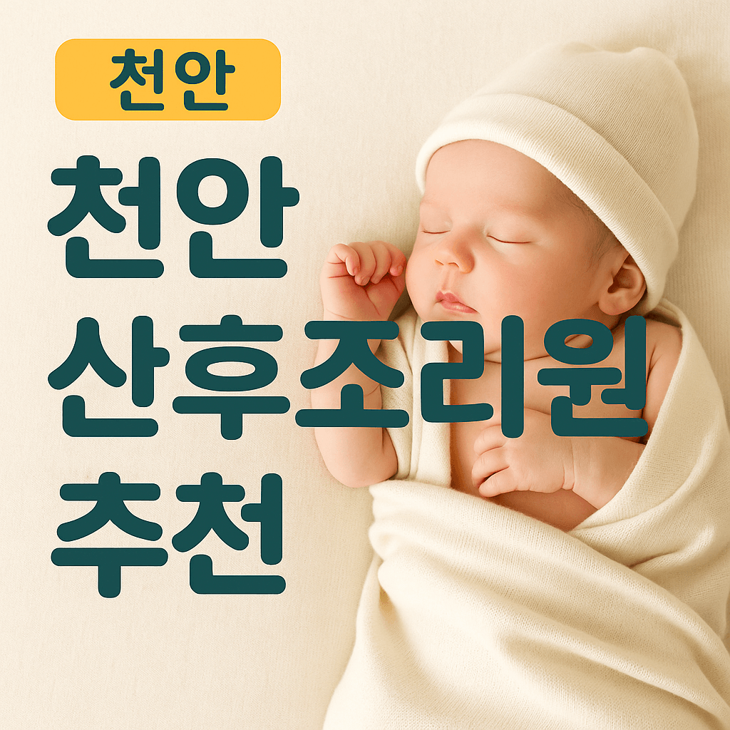 천안 산후조리원 추천