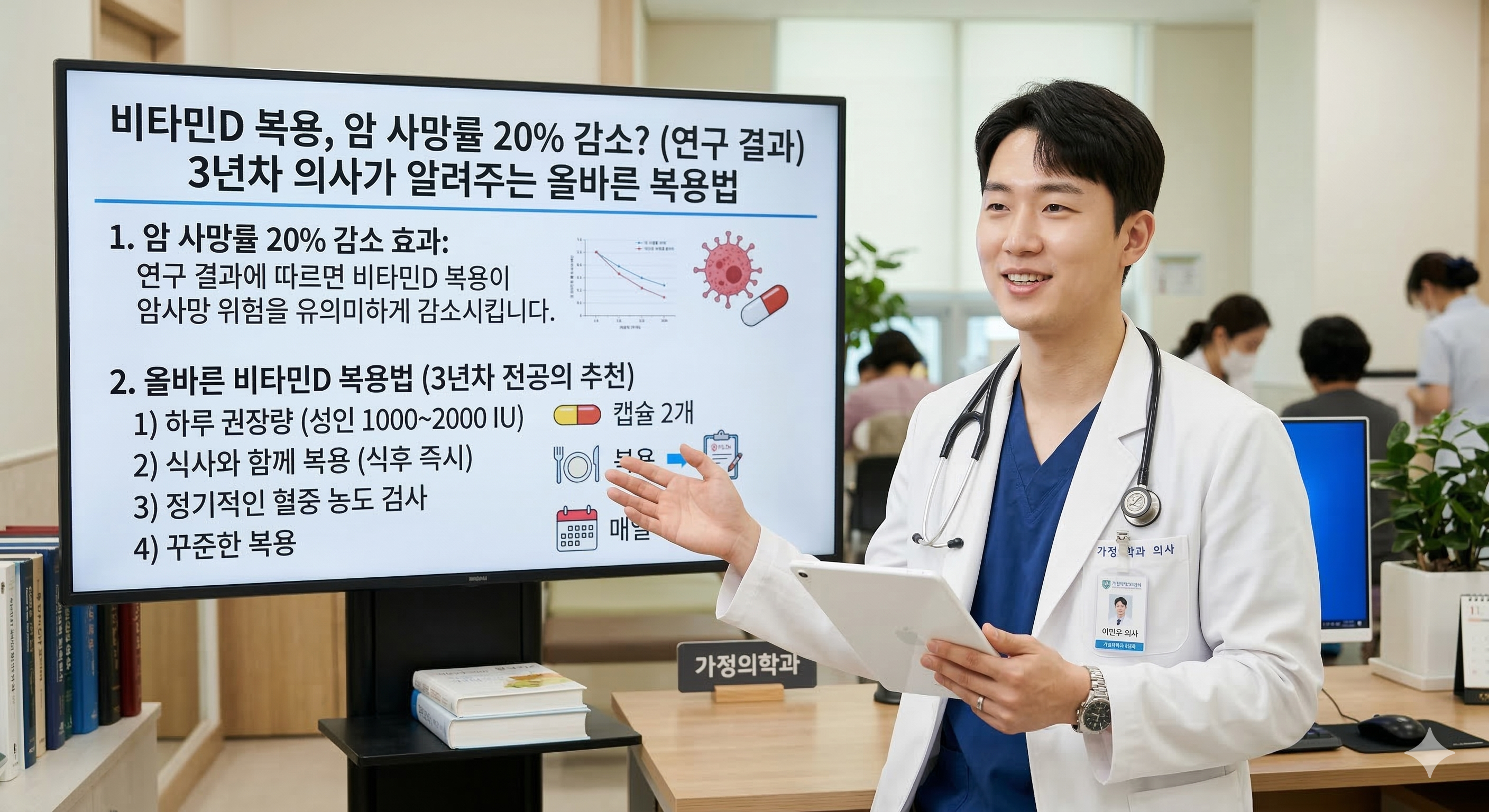 비타민D 복용했더니 암 사망률 20% 감소