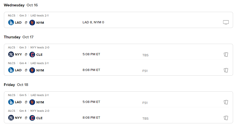 2024 MLB 메이저리그 포스트시즌 경기 일정과 방식