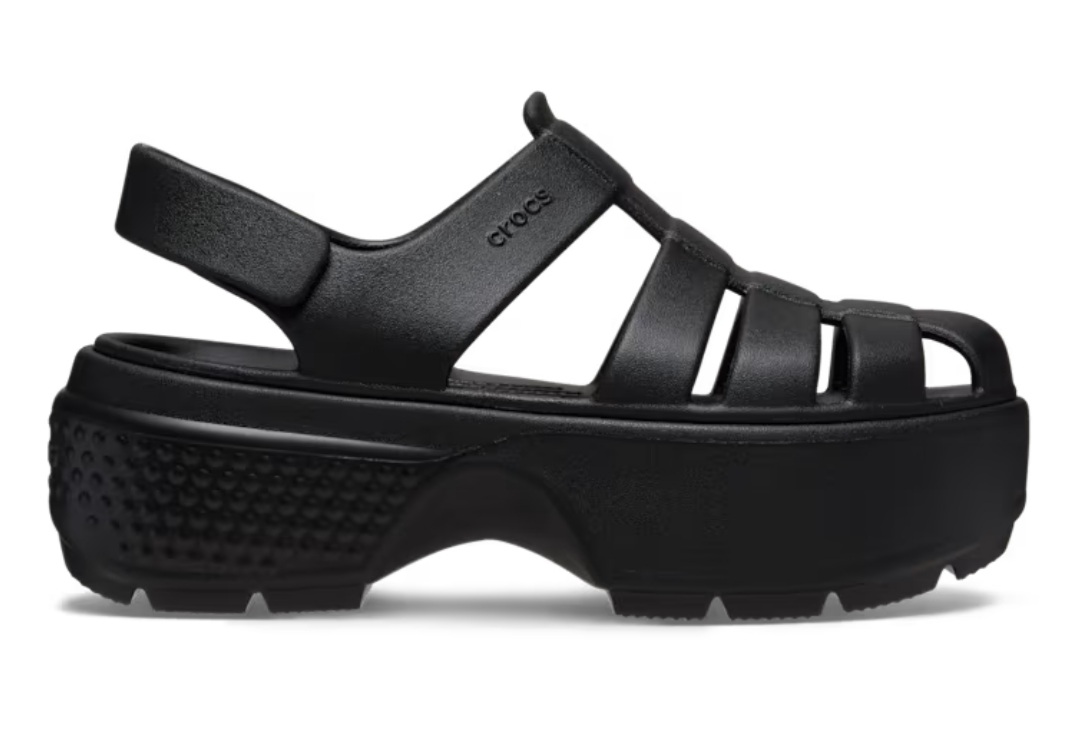 크록스 통굽 샌들 블랙 1