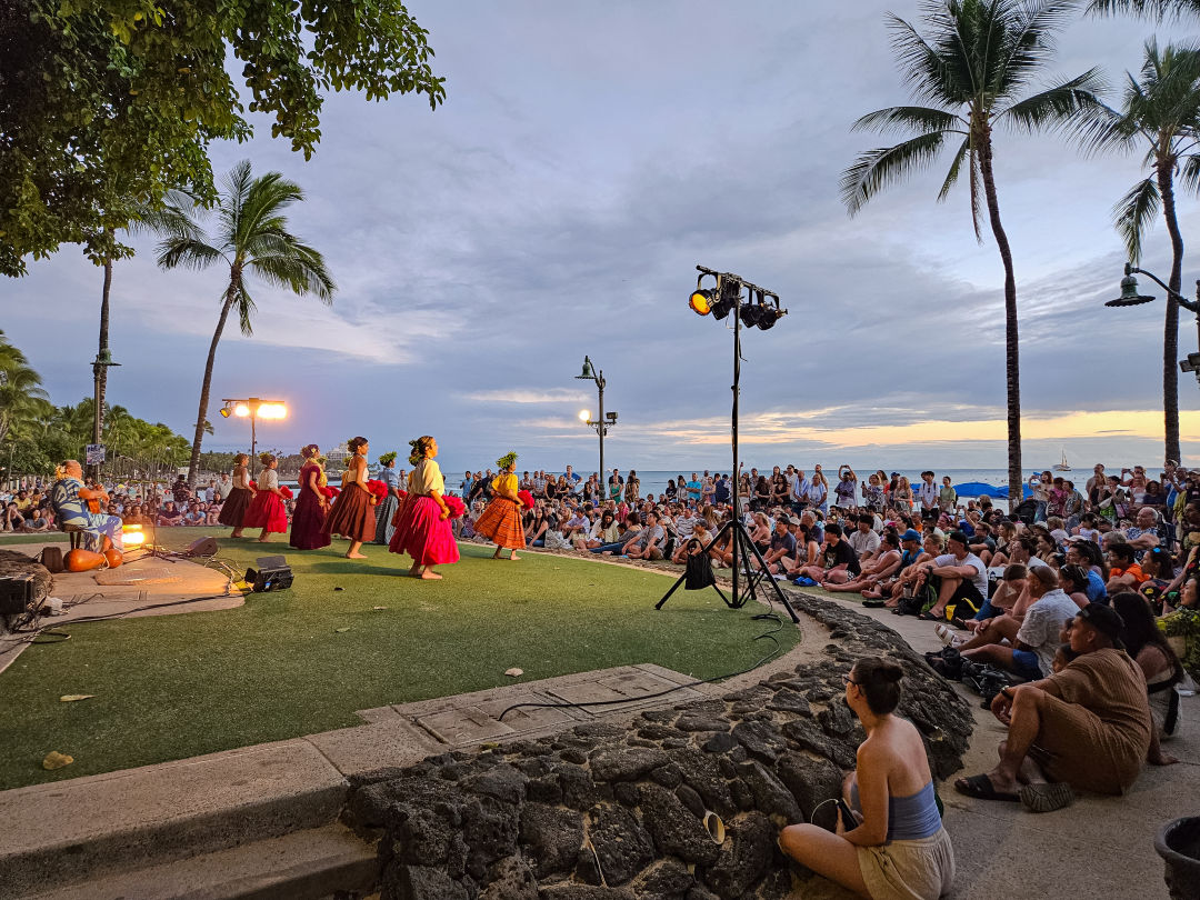 와이키키 해변 훌라댄스