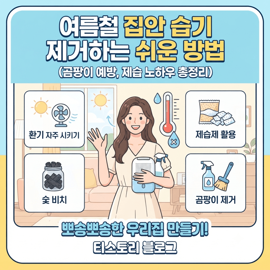 여름철 집안 습기 제거하는 쉬운 방법(곰팡이 예방, 제습 노하우 총정리)