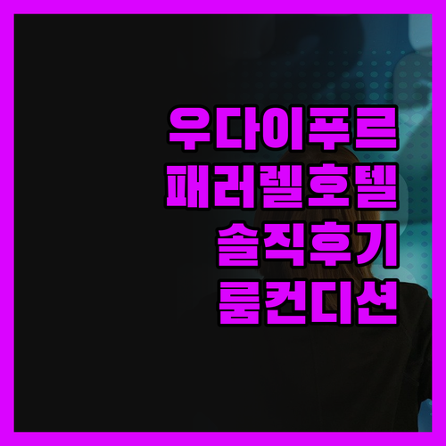 패러렐 호텔 우다이푸르 솔직 투숙기