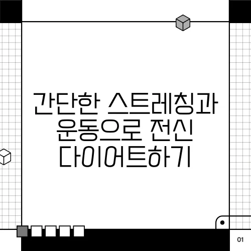 간단한 스트레칭과 운동으로 전신 다이어트하기