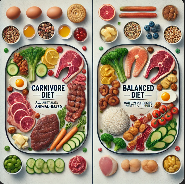 카니보어 식단 vs 일반 식단