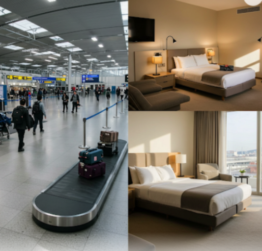 공항에서 숙소까지 모습