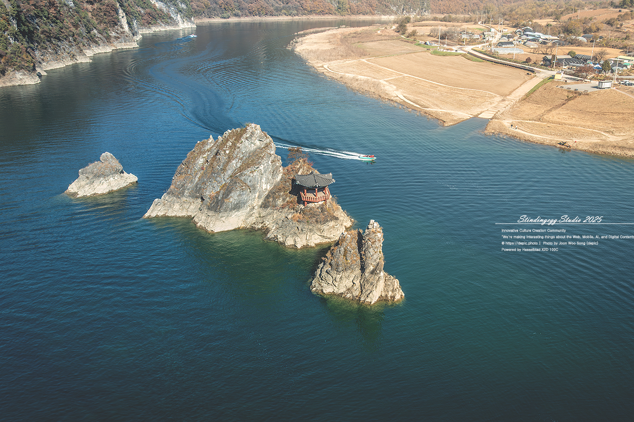 #단양 #도담상봉 #강 #보트 #정자