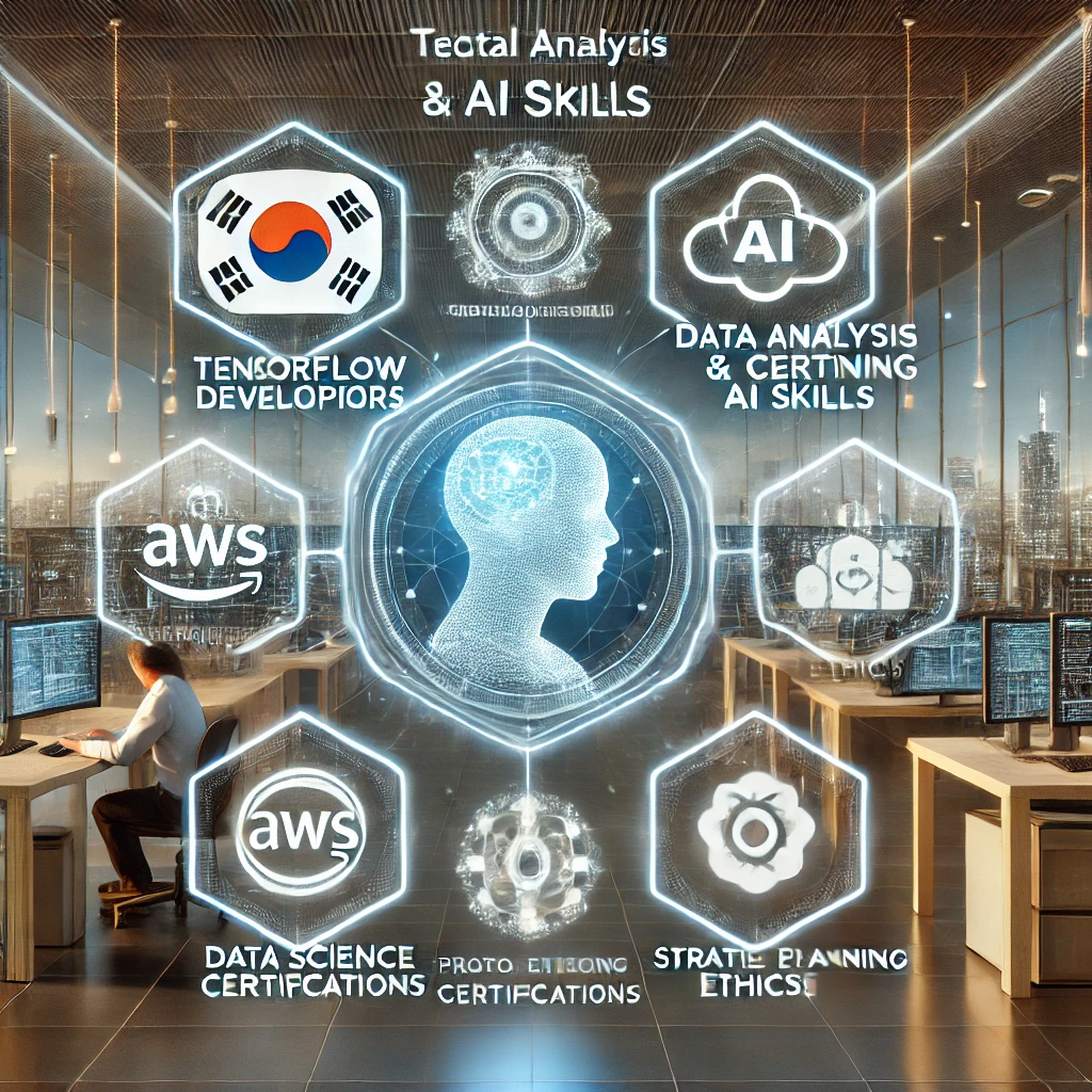 한국 AI기획자에게 필요한 자격증(기술 자격증, 분석 역량, 전략 수립, 조언)