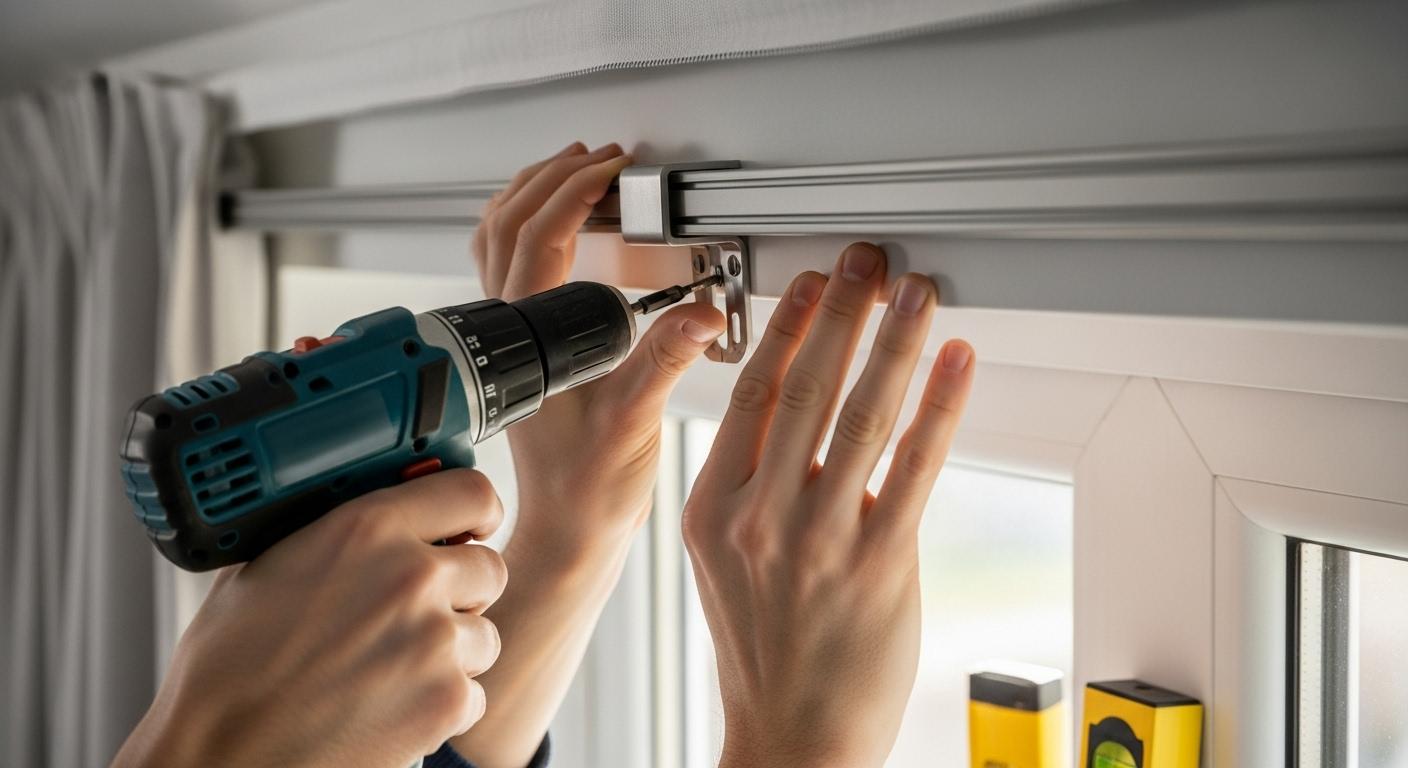 커튼 레일 설치