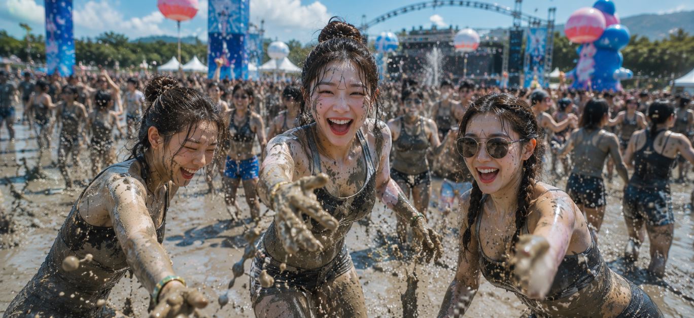 보령 머드축제 일반존 패밀리존 차이