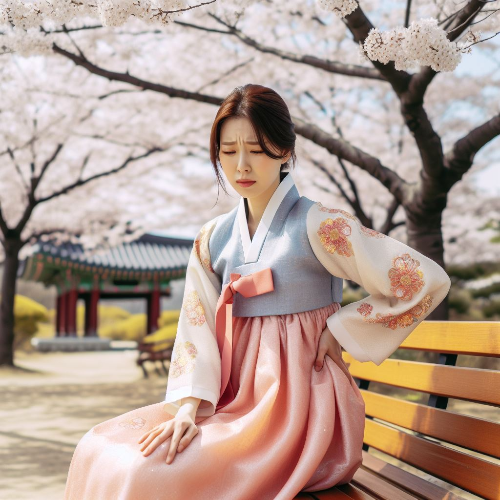 허리가 빠지는 느낌