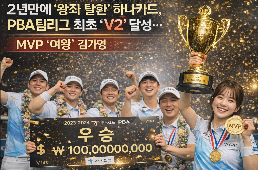 하나카드 PBA 'V2' 달성, MVP 김가영의 2년 만의 왕좌 탈환기