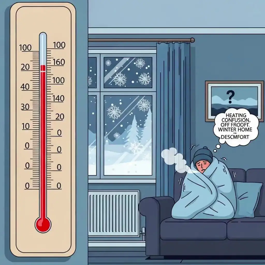 춥게 느껴지는 거실 온도계