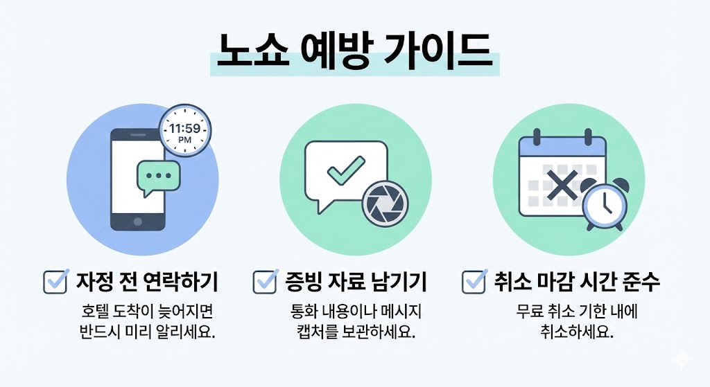 아고다 노쇼 처리 기준/수수료 완벽 정리｜초보자용 &ldquo;실수 0&rdquo; 루틴