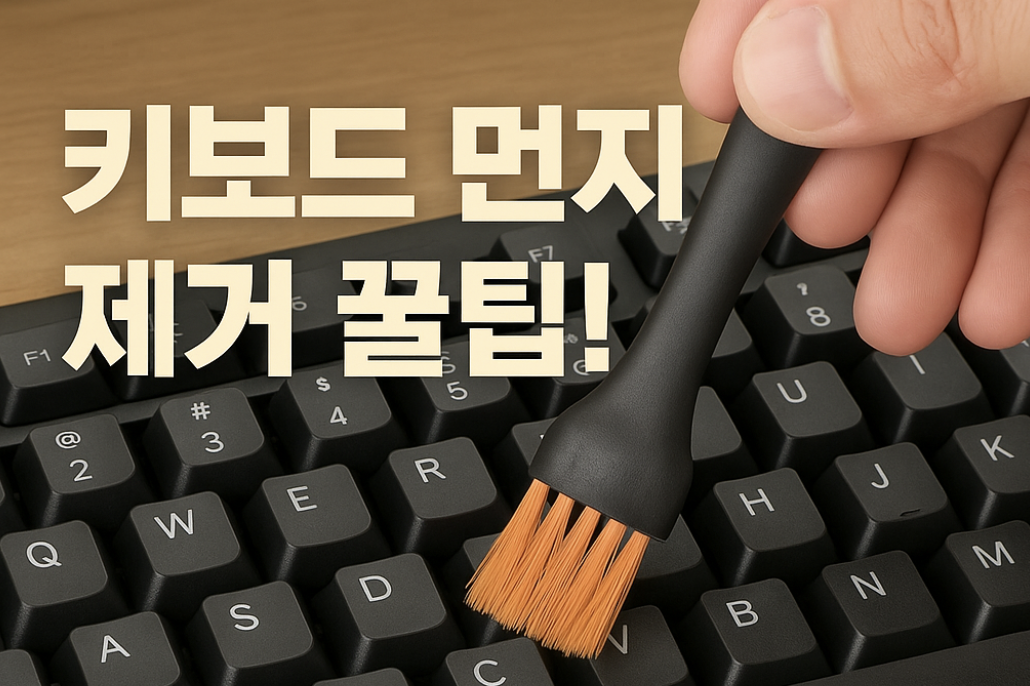 키보드 먼지제거