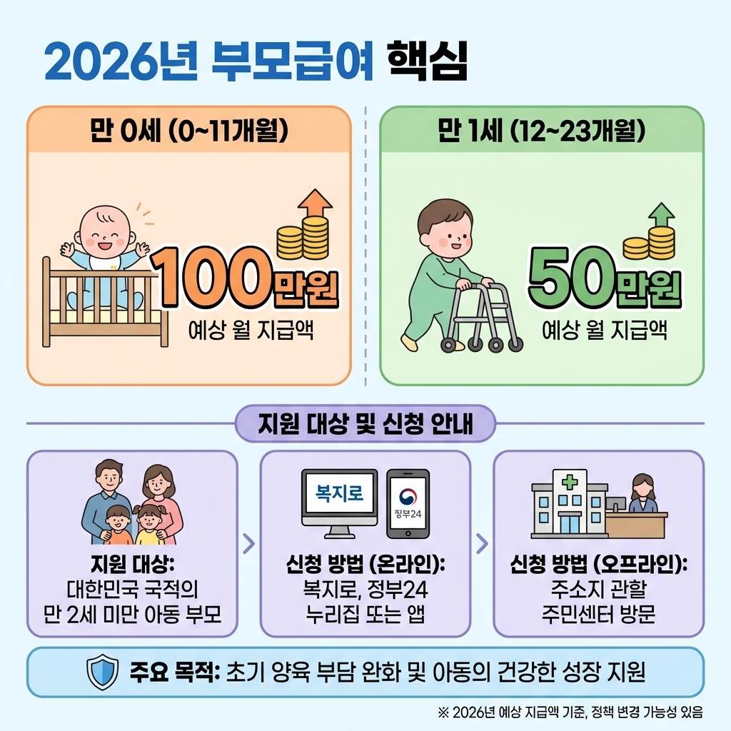 2026년 부모급여 지급금액