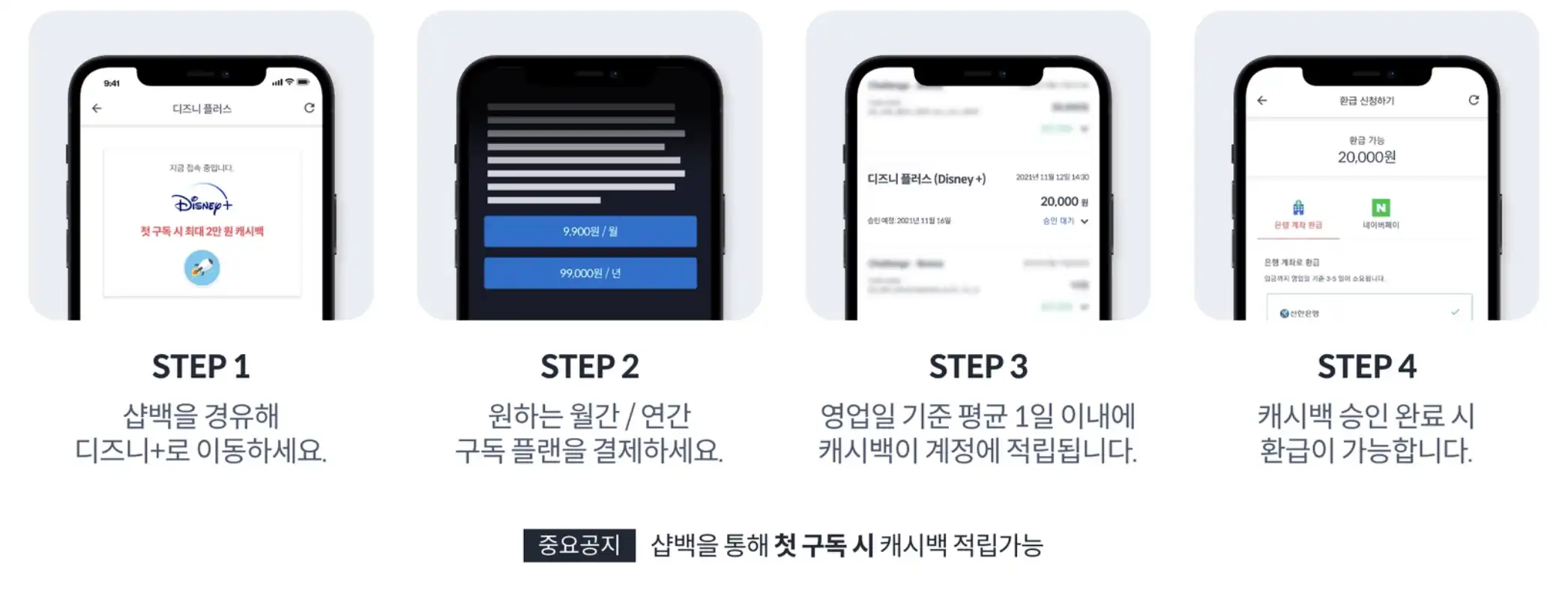 디즈니플러스 샵백