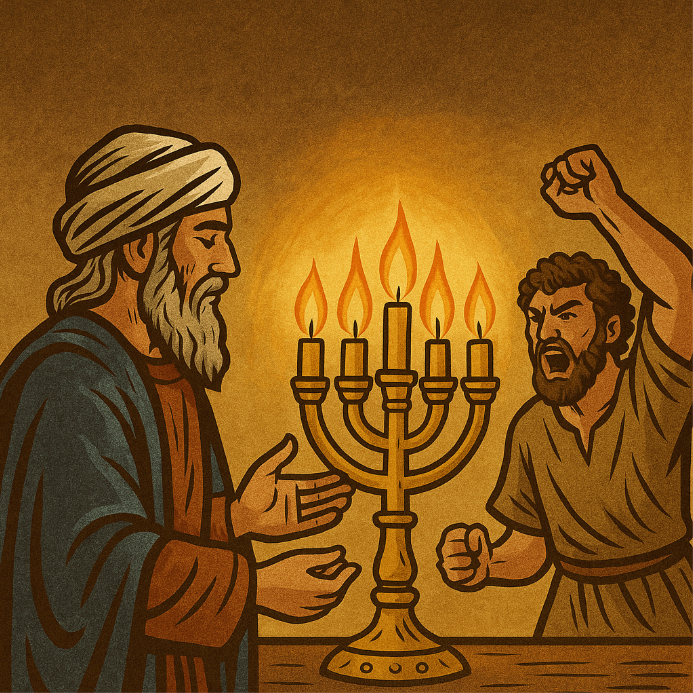 레위기 24장 - 꺼지지 않는 등불과 하나님의 공의