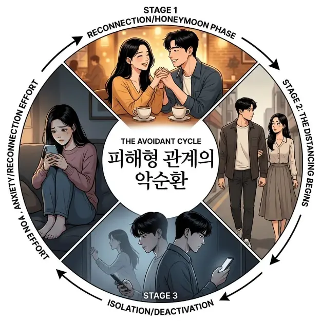 회피형 남자가 돌아오는 패턴, 반복되는 거리두기와 재접근 심리