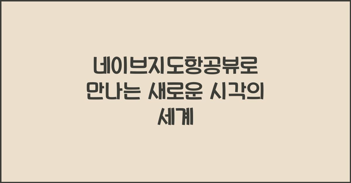 네이브지도항공뷰