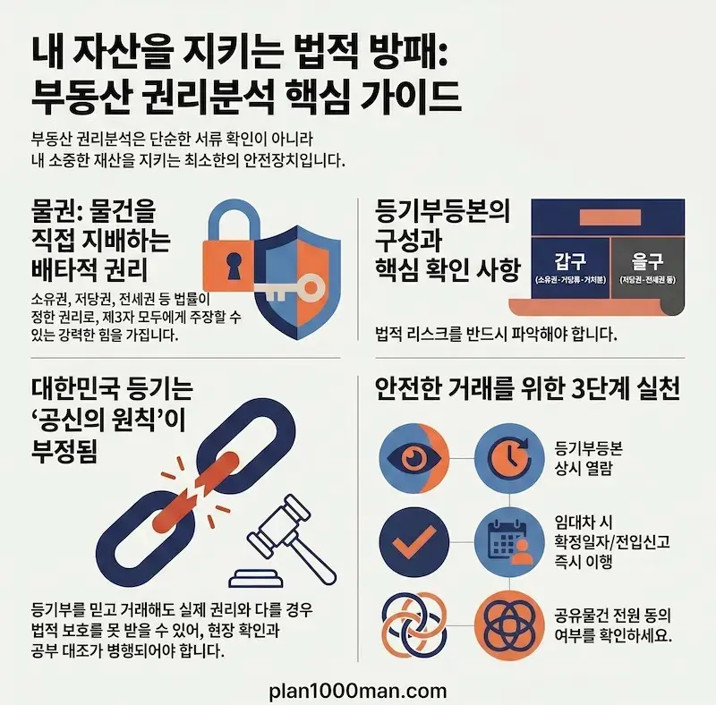 부동산 권리분석 인포그래픽