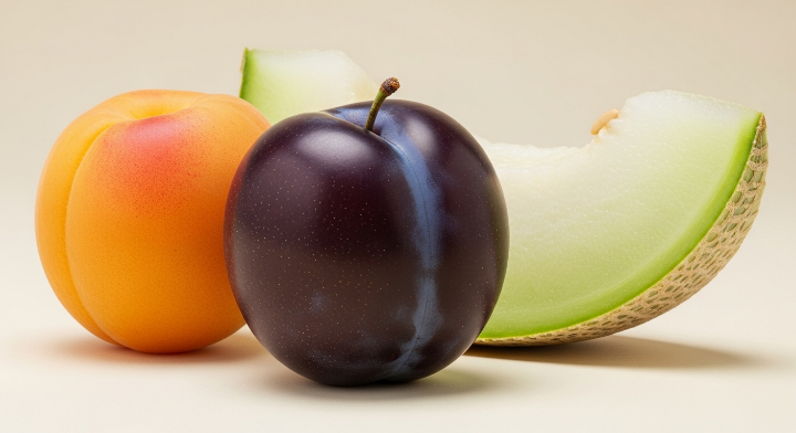 싱싱하고 먹음직 스러운 과일들이 테이블에 놓여져 있습니다.