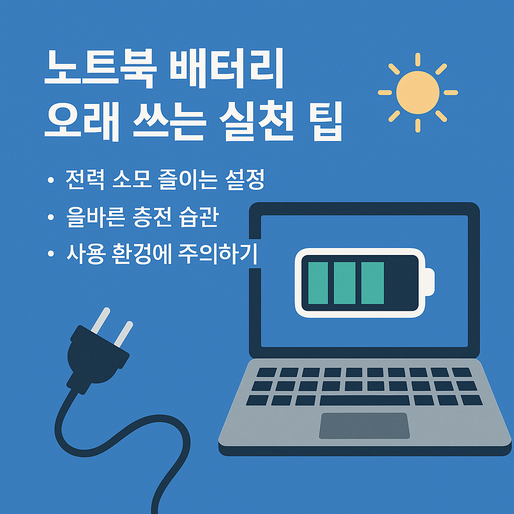 노트북 배터리 오래 쓰는 실천 팁