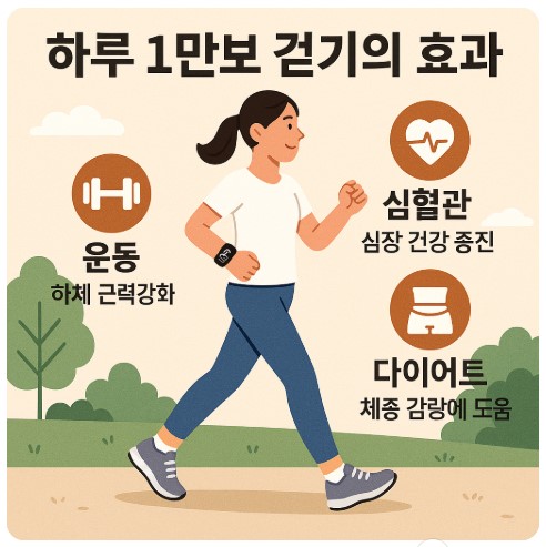 1만보 걷기 이미지