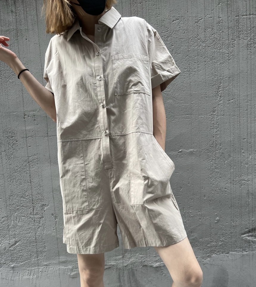 여름 반바지 점프수트 2color