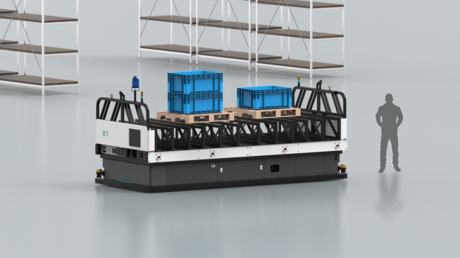 현대무벡스가 개발할 10톤급 AMR의 가상 이미지.