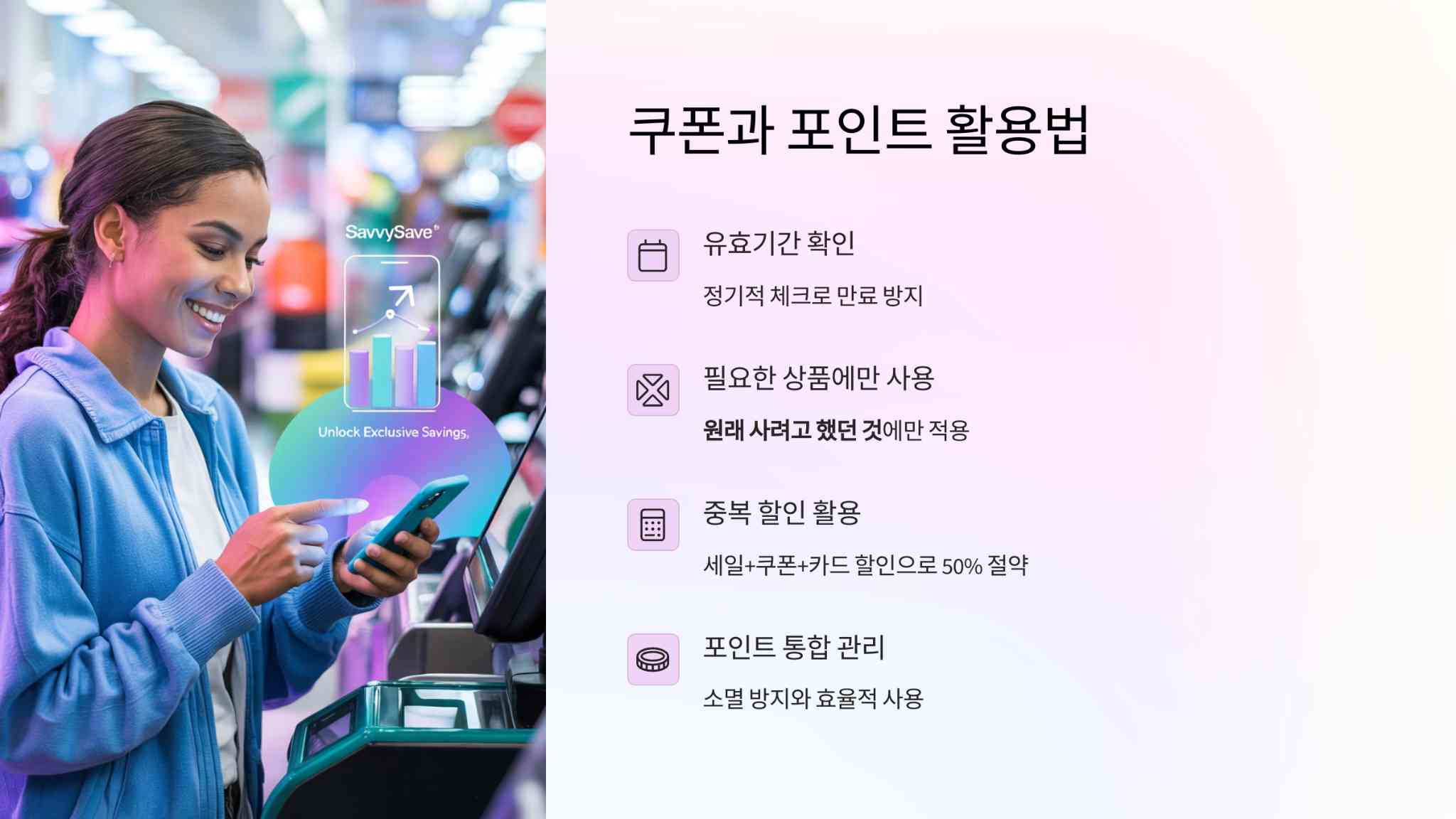 쿠폰과 포인트 활용법