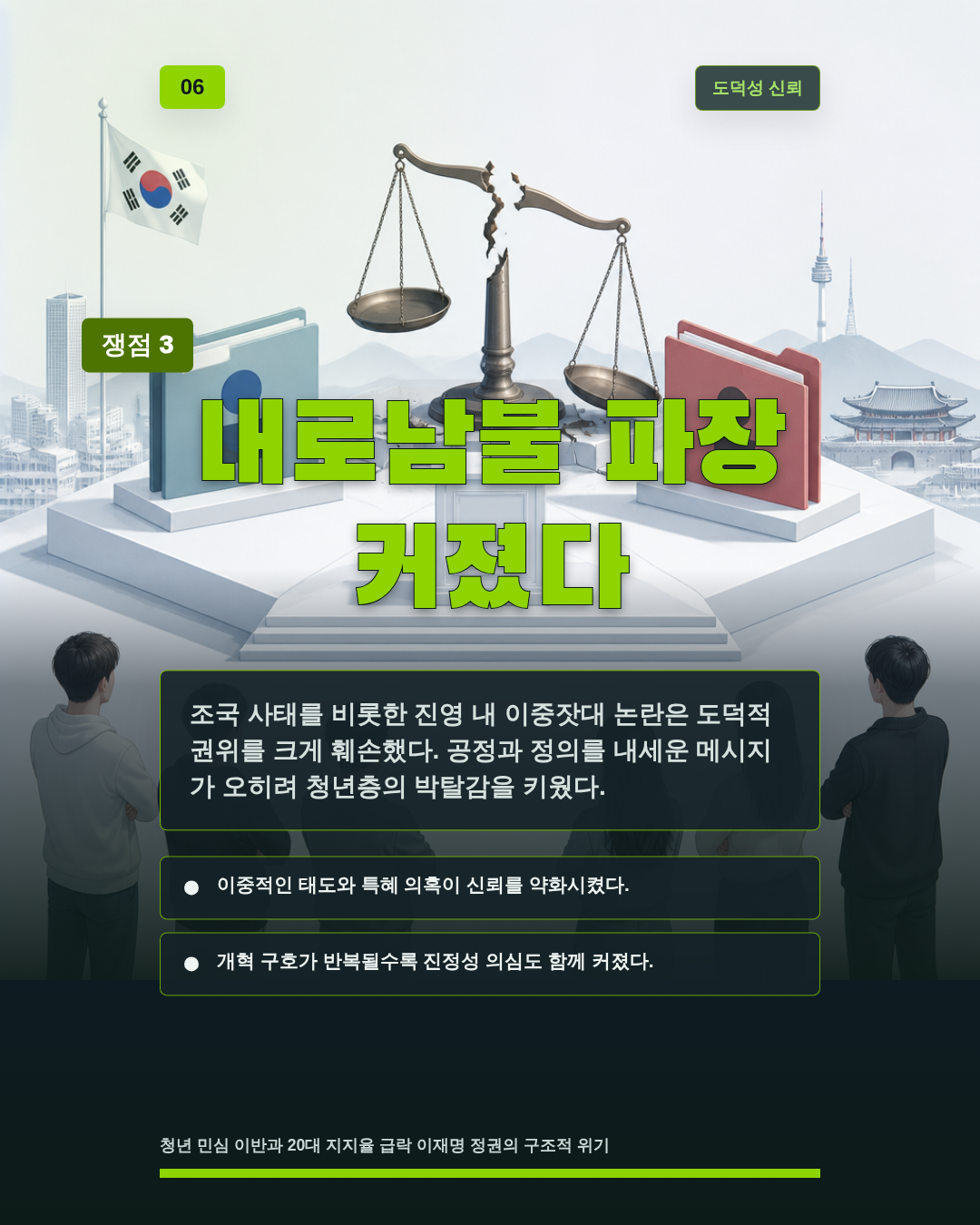 내로남불 파장 커졌다
