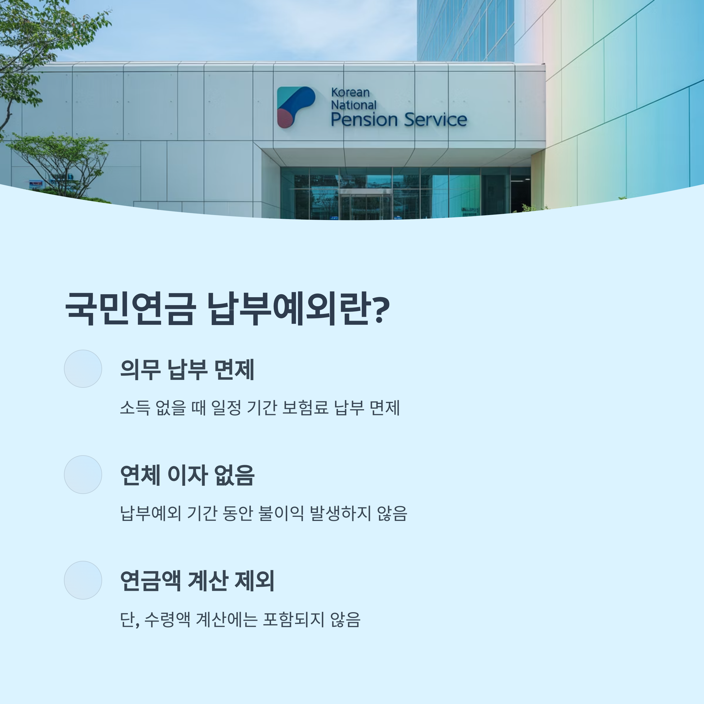 국민연금 납부예외란?