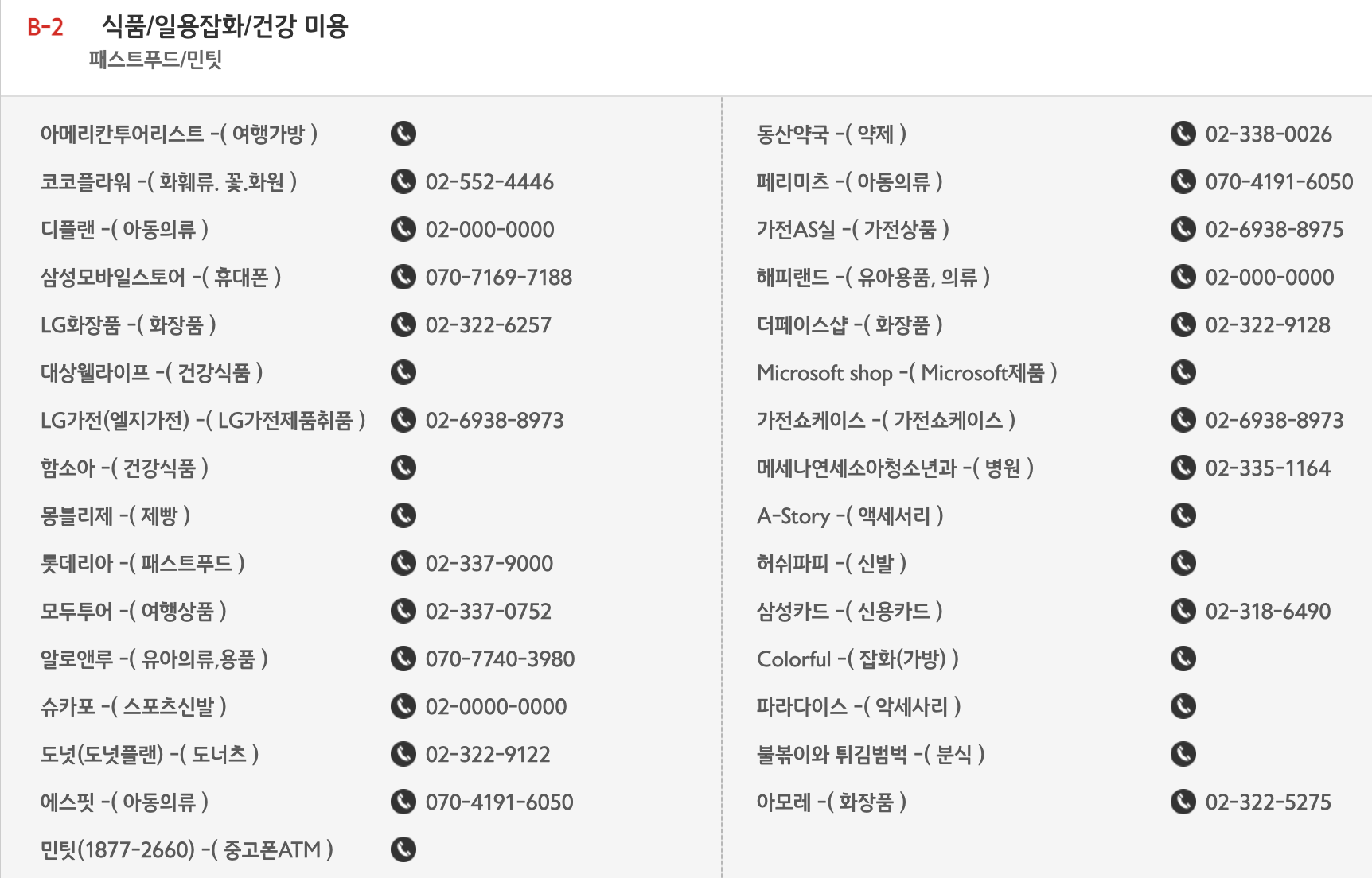 홈플러스 합정점 층별 안내