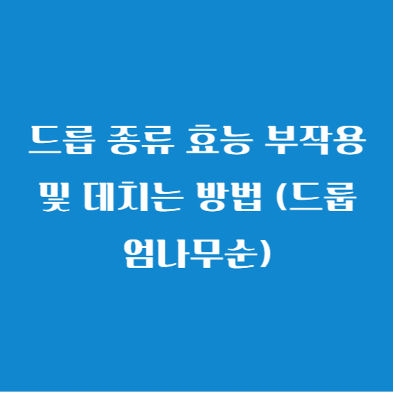 드릅 종류 효능 부작용 및 데치는 방법 (드룹 엄나무순)