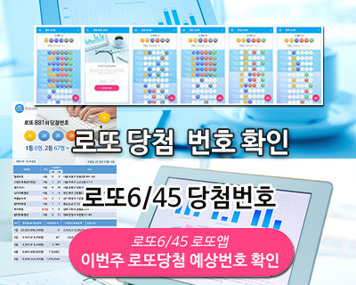 로또 당첨 예상 번호 확인