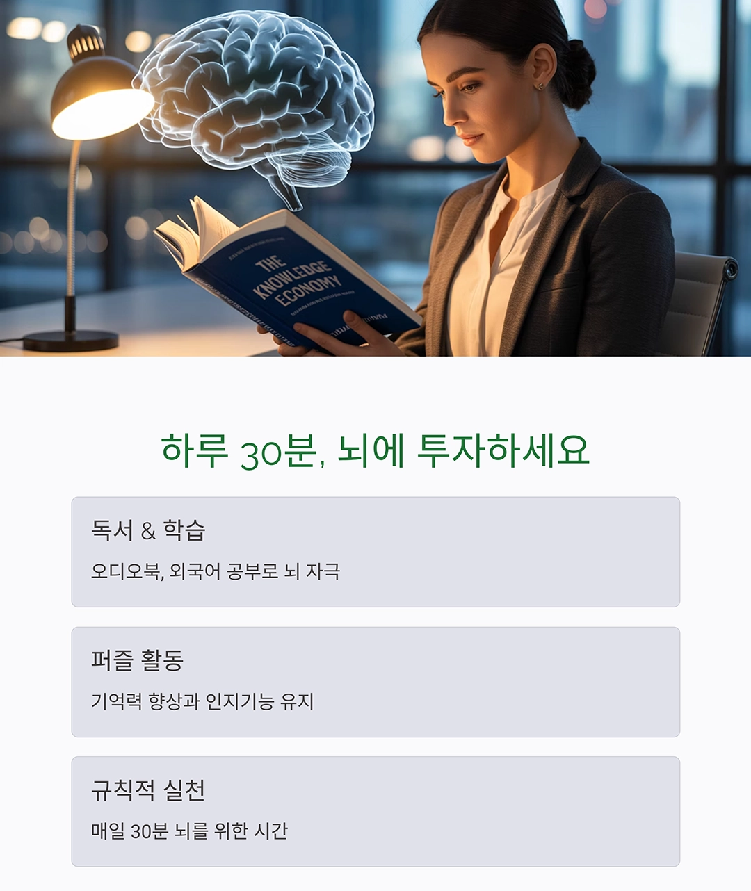 중년기, 자기계발과 뇌 건강까지 한 번에 챙기는 비결