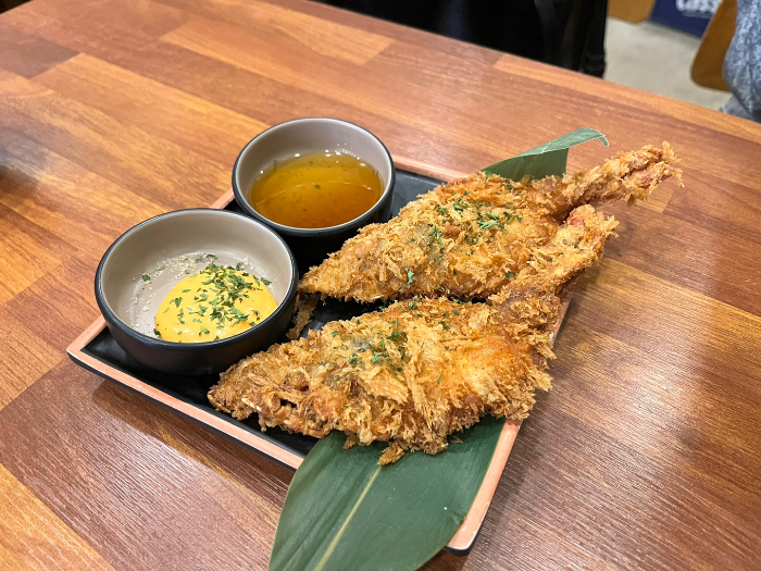 블랙타이거 새우 튀김