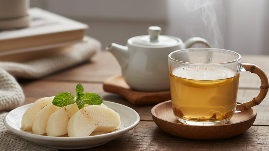 배, 도라지차 이미지