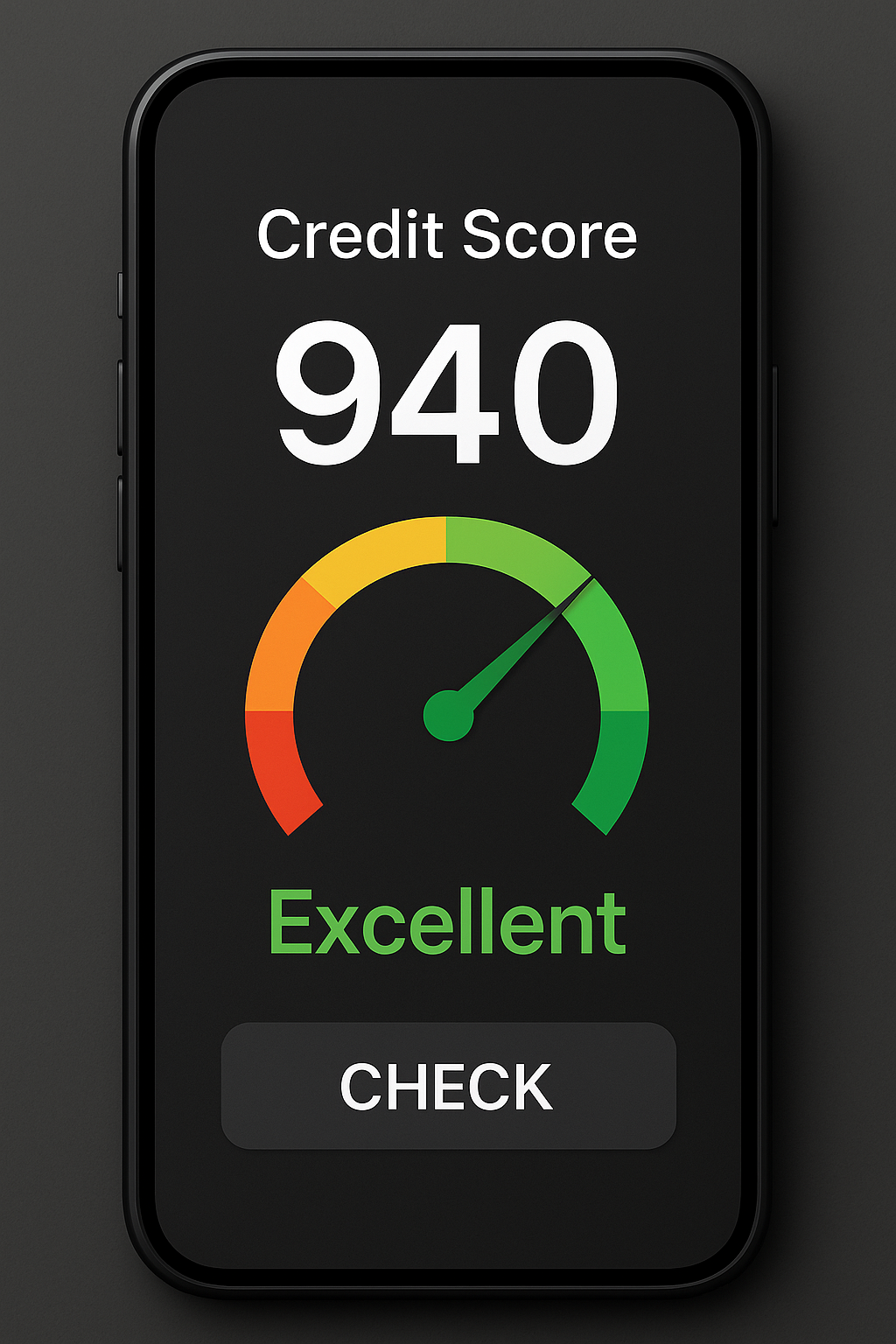신용점수 940점 이상을 표시한 금융 앱 화면
