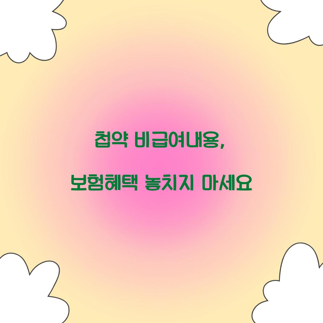 첩약 비급여내용