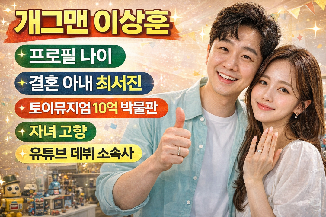 개그맨 이상훈 아내 최서진 10억 토이뮤지엄 성공 비결