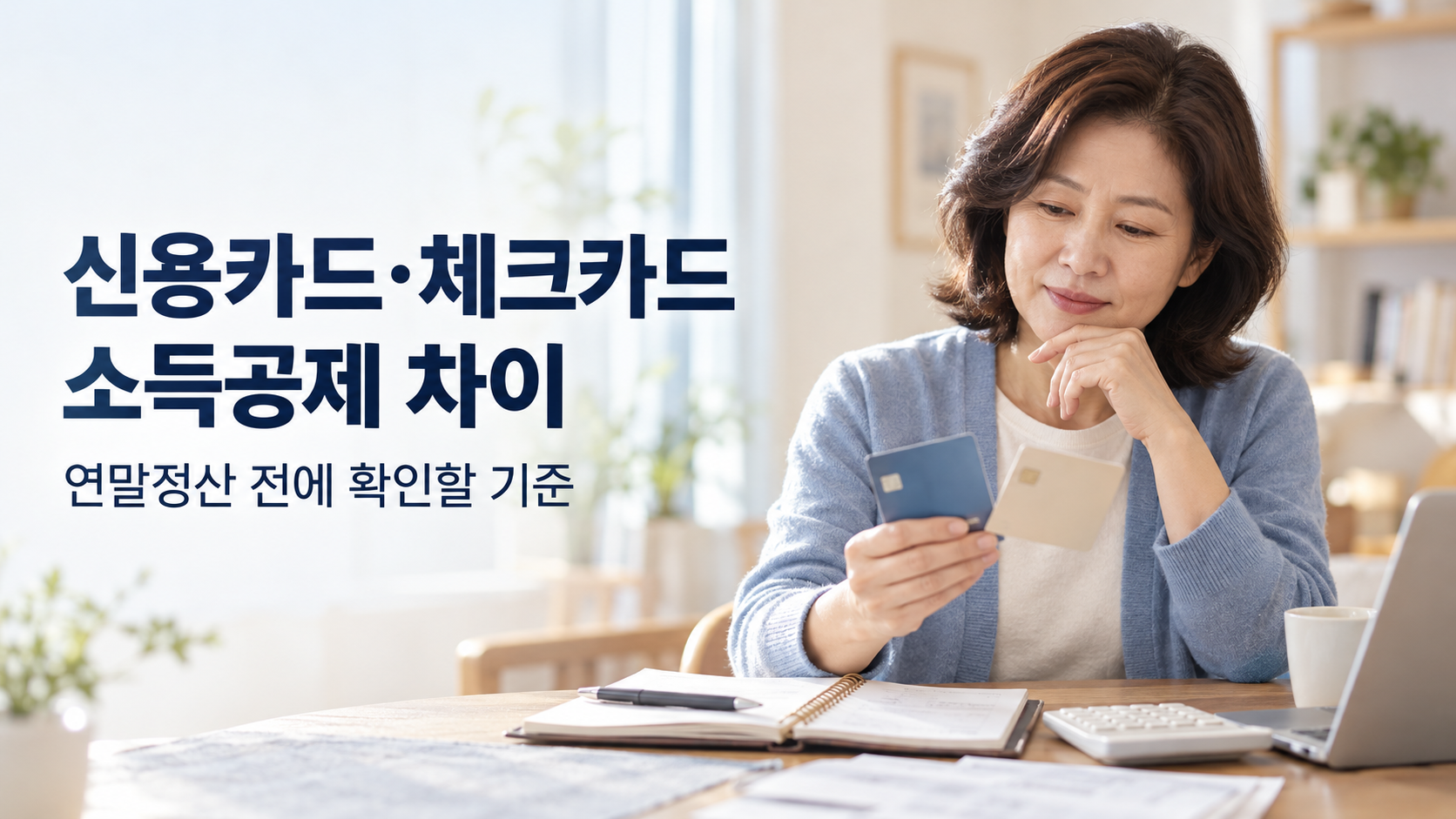 신용카드와체크카드 소득공제 차이