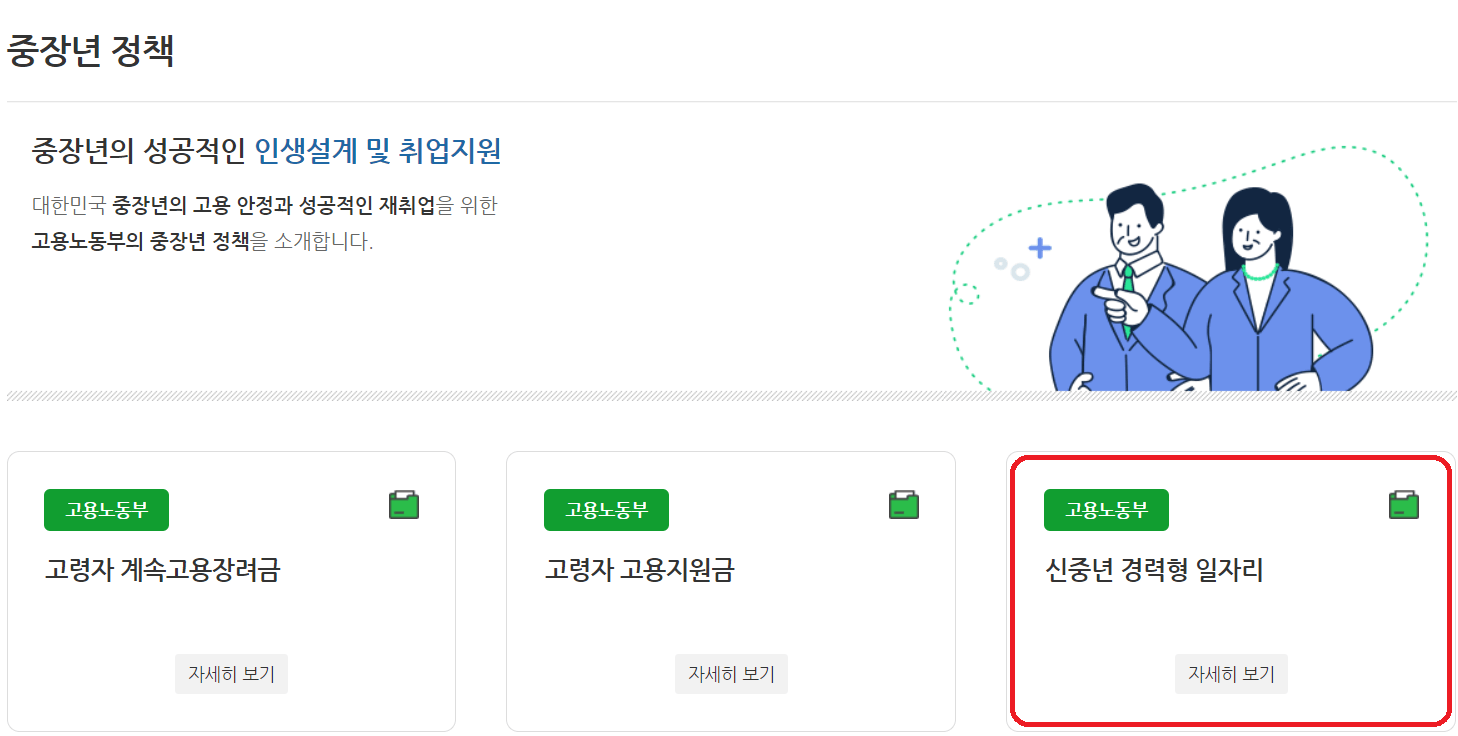 신중년 경력형 일자리 사업 신청방법1
