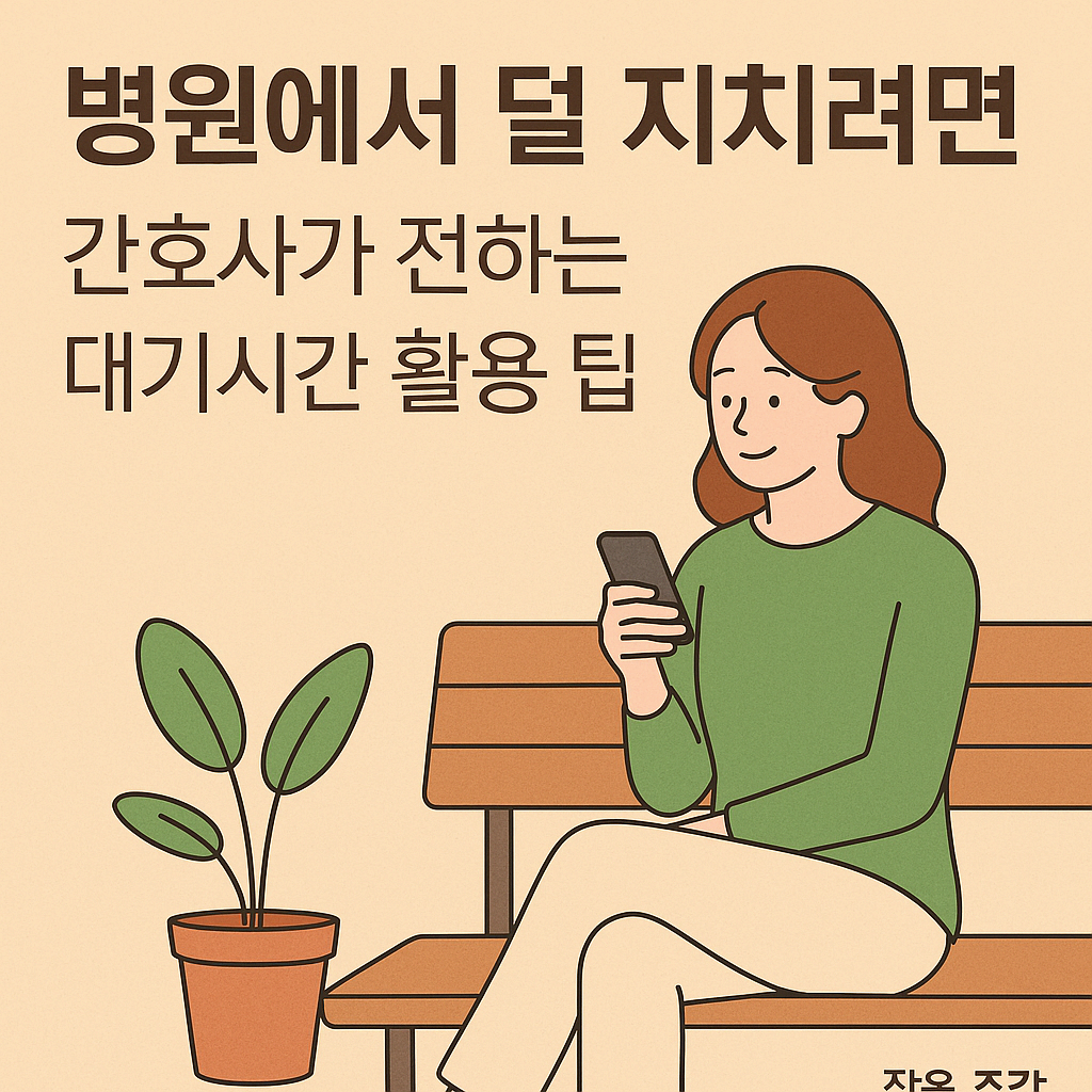 ⏳ 병원에서 덜 지치려면: 간호사가 전하는 대기시간 활용 팁
